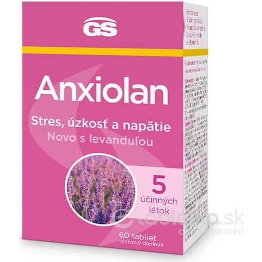 GS Anxiolan met lavendel 60 tabletten 1×60 tbl, voedingssupplement