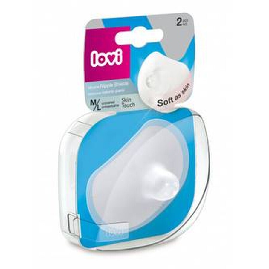 LOVI Nipple protectors 1×2 pcs, size. M/L, silicone