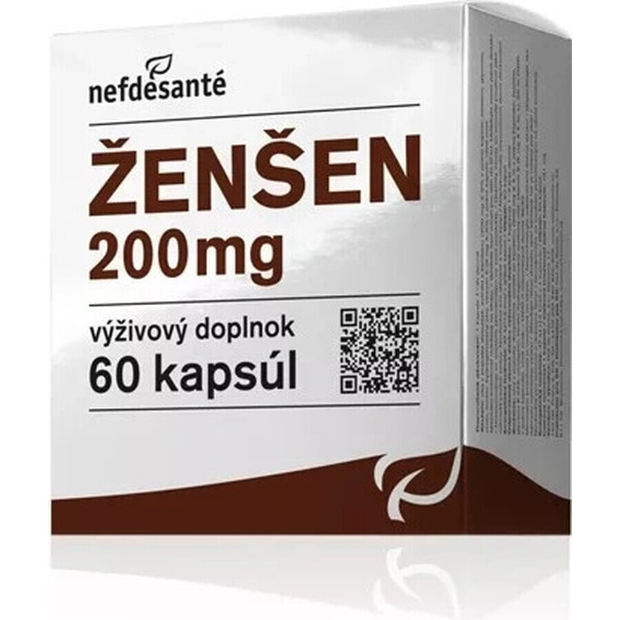 nefdesanté ŽENŠEN 200 mg 6×10 cps, voedingssupplement