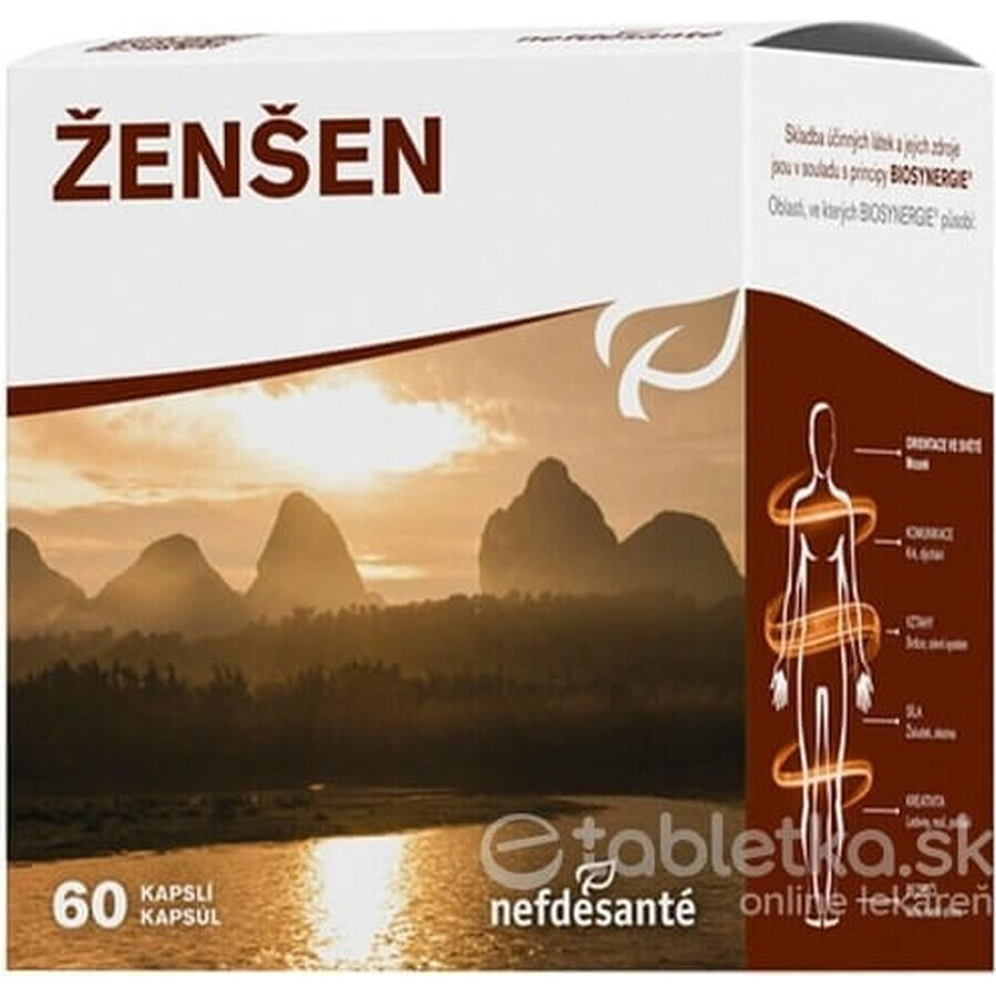 nefdesanté ŽENŠEN 200 mg 6×10 cps, voedingssupplement