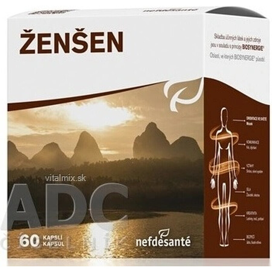 nefdesanté ŽENŠEN 200 mg 6×10 cps, voedingssupplement