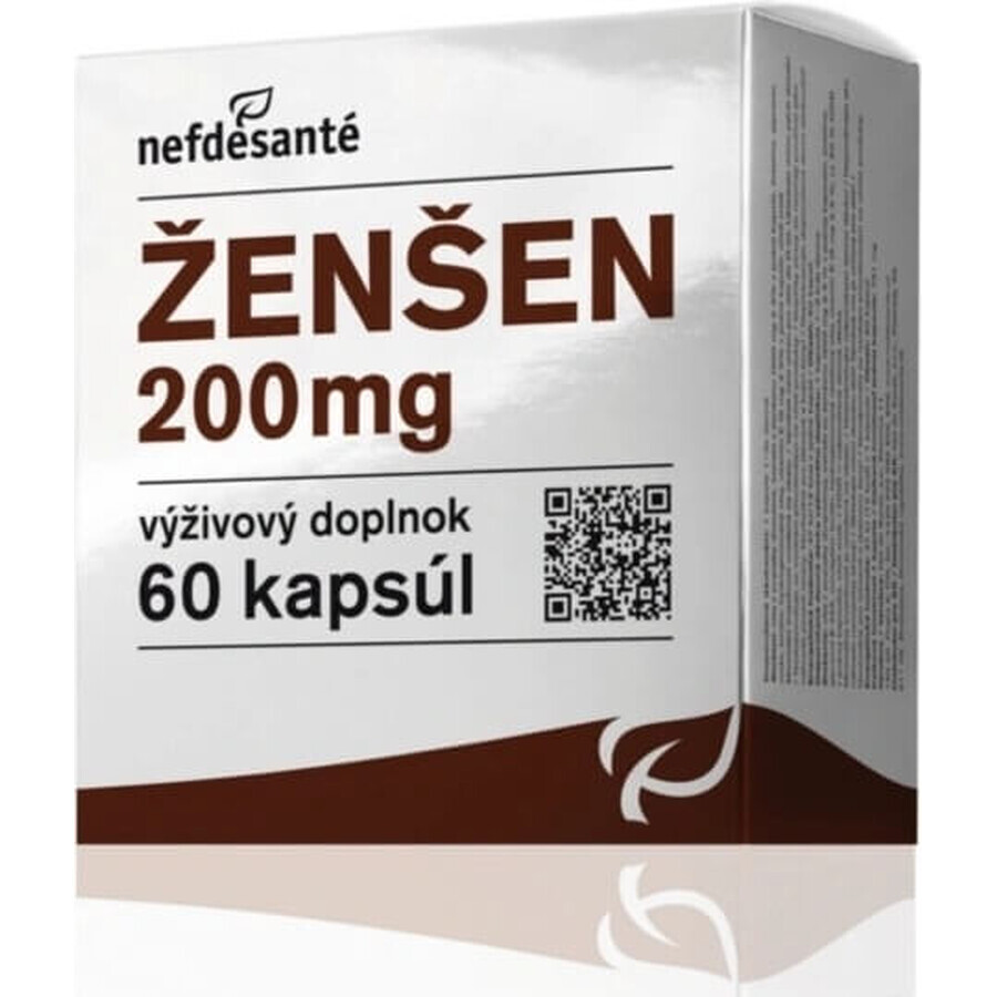 nefdesanté ŽENŠEN 200 mg 6×10 cps, voedingssupplement