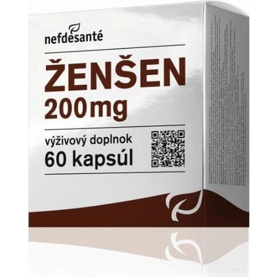 nefdesanté ŽENŠEN 200 mg 6×10 cps, voedingssupplement