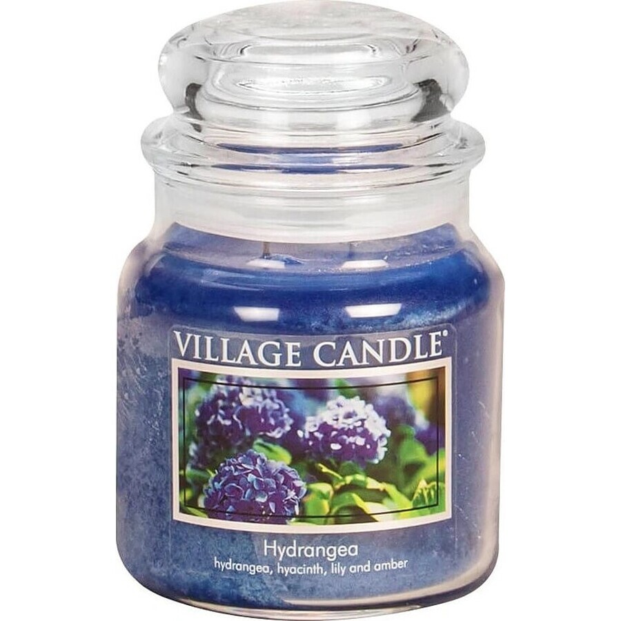 Village Candle Lumânare parfumată în sticlă - Hydrangea - Hydrangea, mică 1×1 buc, lumânare parfumată