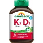 JAMIESON VITAMINS K2 120 µg + D3 1000 UI 1×30 cps, supliment alimentar