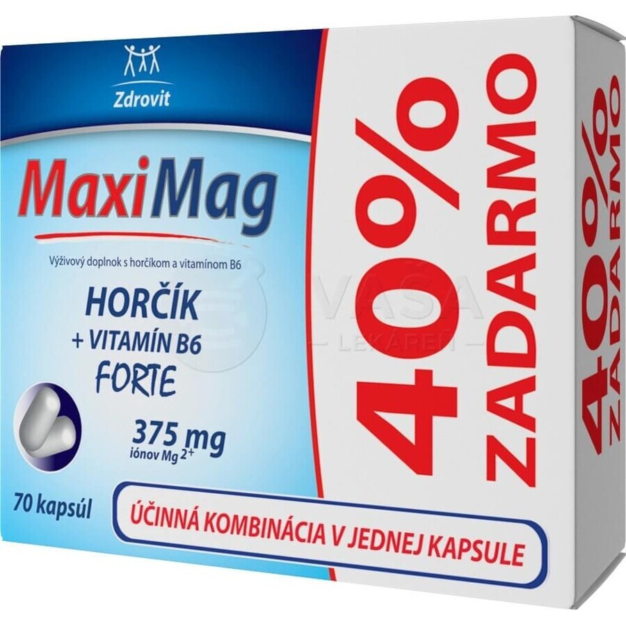 MaxiMag 40% free 1×70 cps, 50+20 capsules