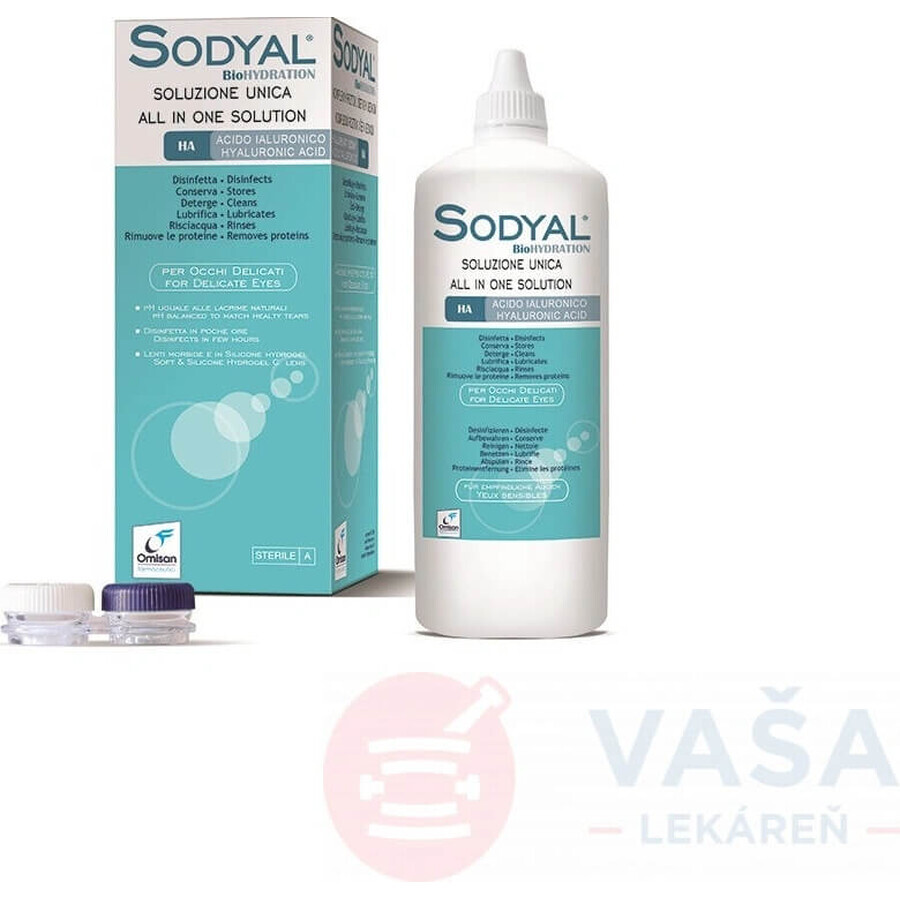 OMISAN Sodyal Unica Solución para Lentes de Contacto 1×360 ml para todo tipo de lentes de contacto