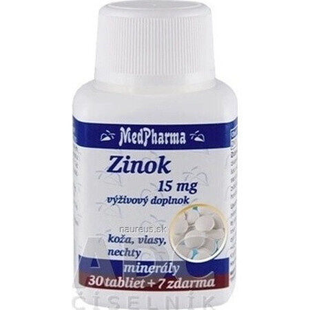 MedPharma ZINOC 15 mg 1×37 tbl, zinc