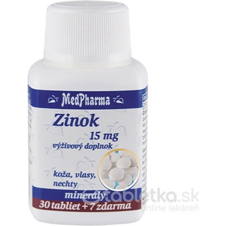 MedPharma ZINOC 15 mg 1×37 tbl, zinc