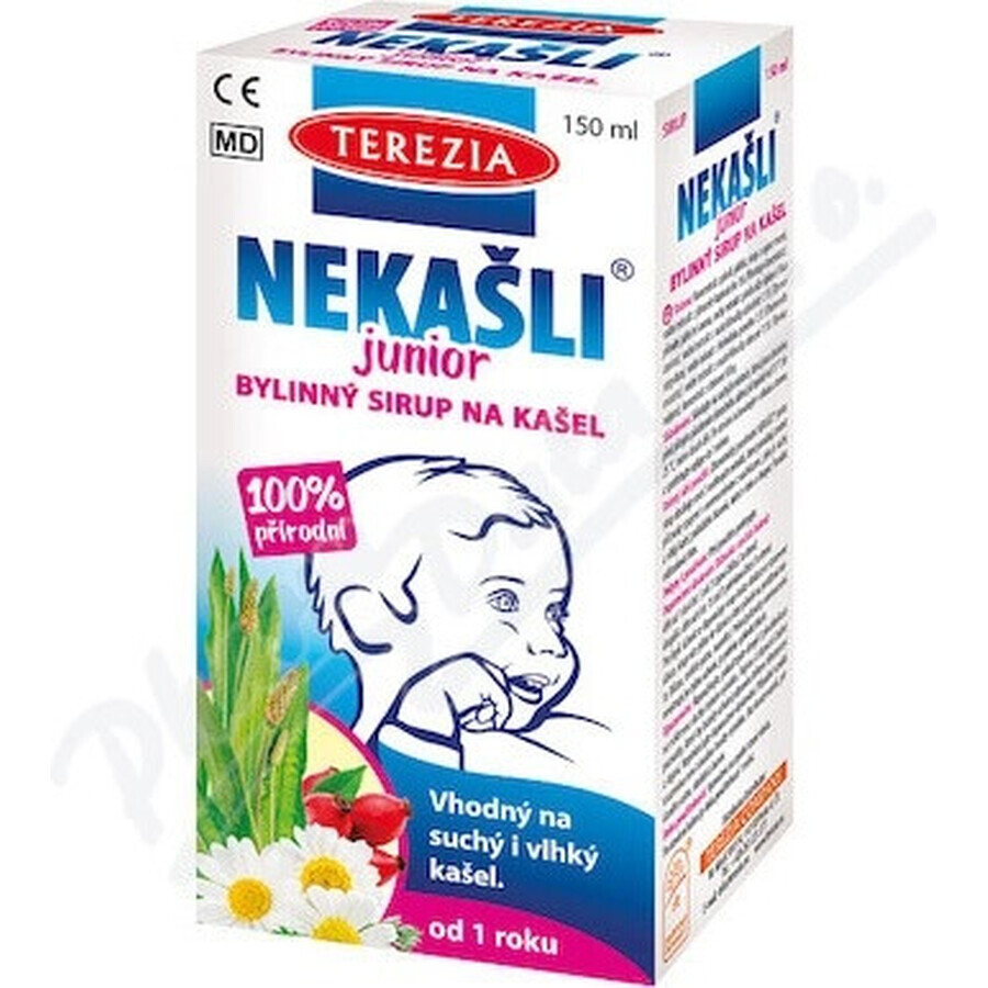 TEREZIA NEKAŠLI JUNIOR sirop pe bază de plante pentru tuse 1×150 ml, sirop