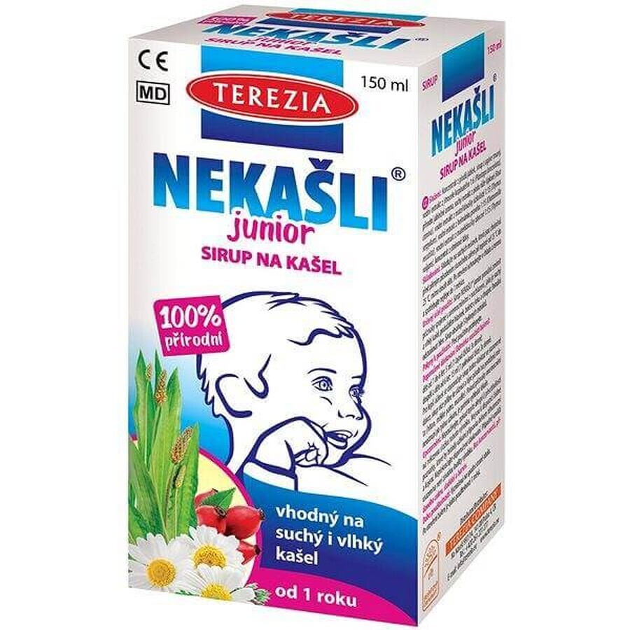 TEREZIA NEKAŠLI JUNIOR sirop pe bază de plante pentru tuse 1×150 ml, sirop