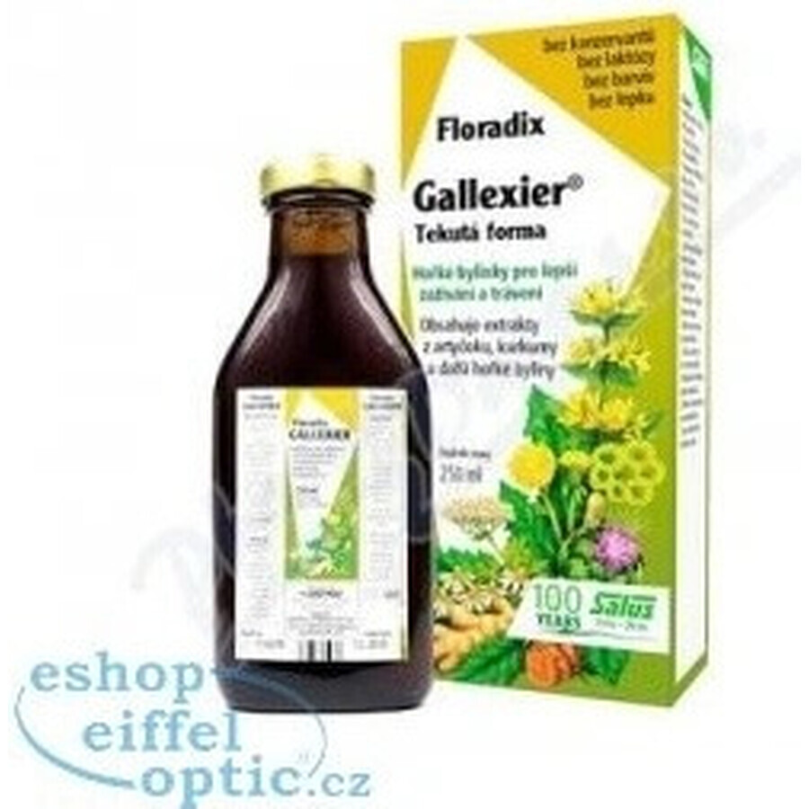 SALUS Floradix Gallexier 1×250 ml, vloeibare vorm