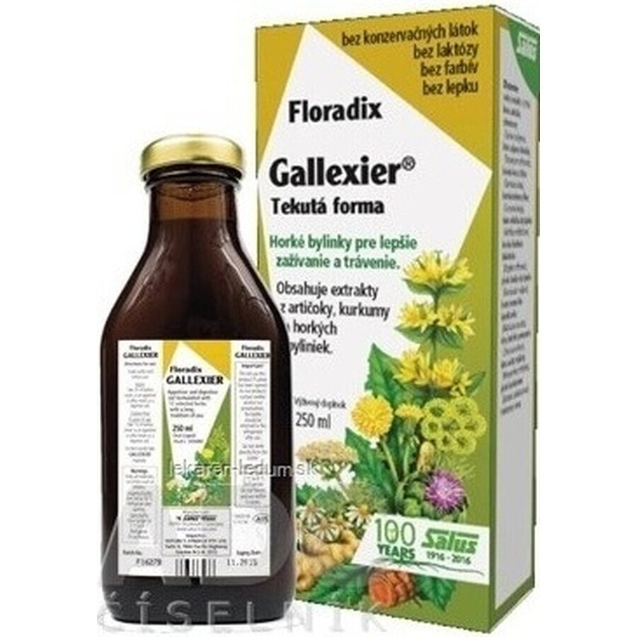 SALUS Floradix Gallexier 1×250 ml, vloeibare vorm