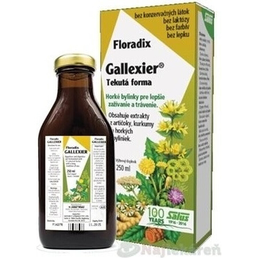 SALUS Floradix Gallexier 1×250 ml, vloeibare vorm