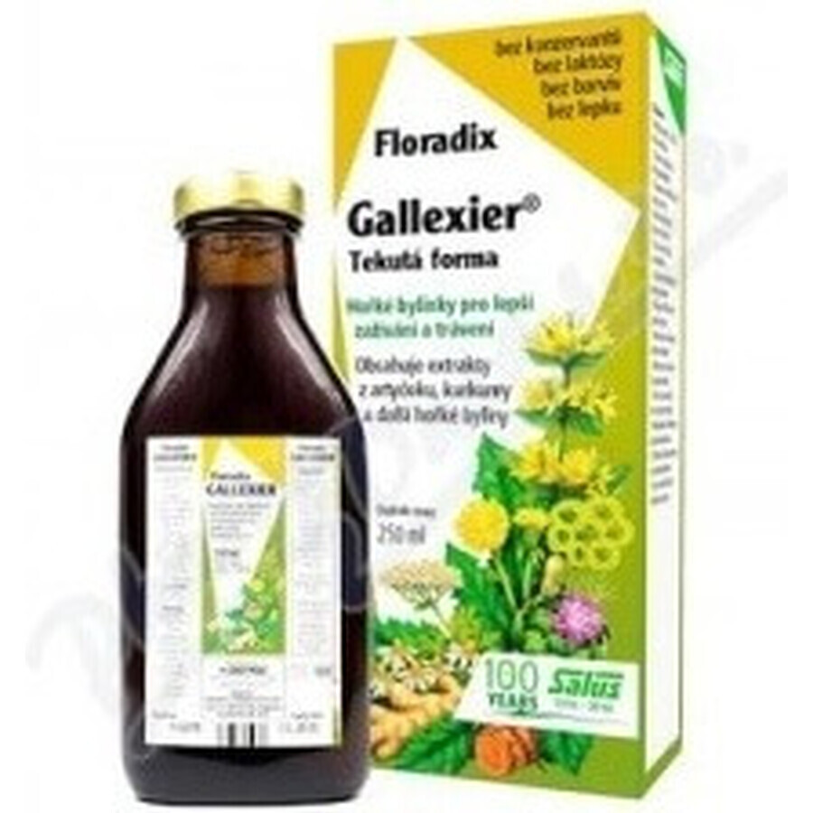 SALUS Floradix Gallexier 1×250 ml, vloeibare vorm