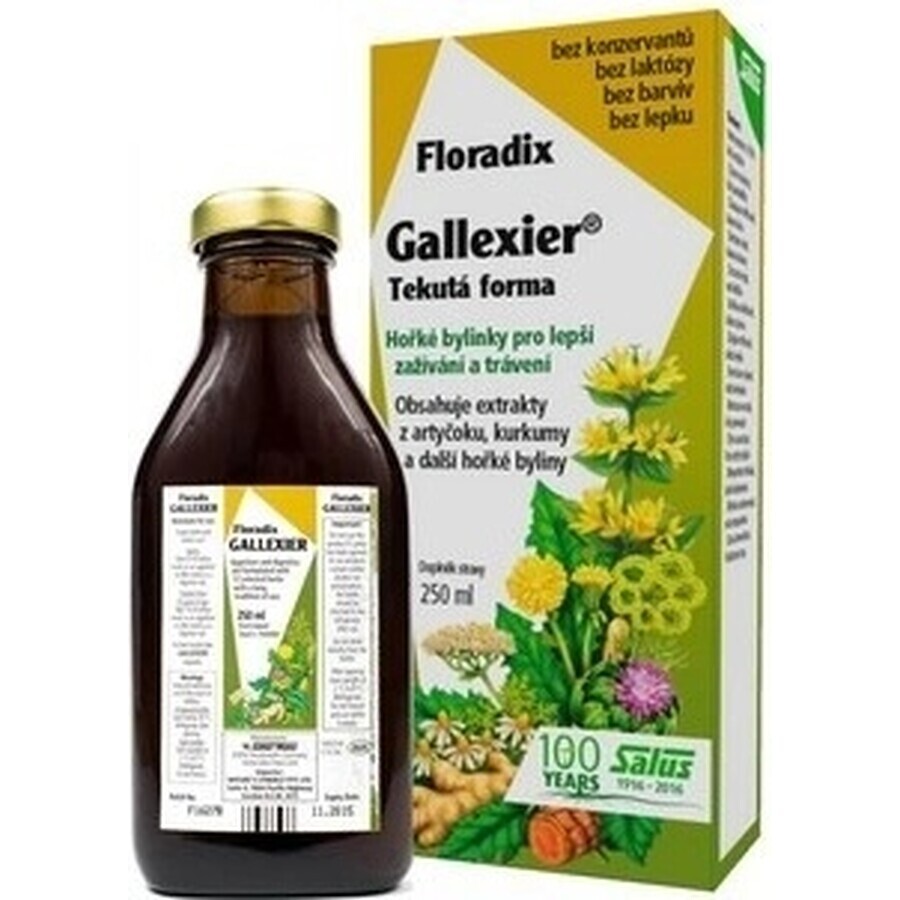 SALUS Floradix Gallexier 1×250 ml, vloeibare vorm