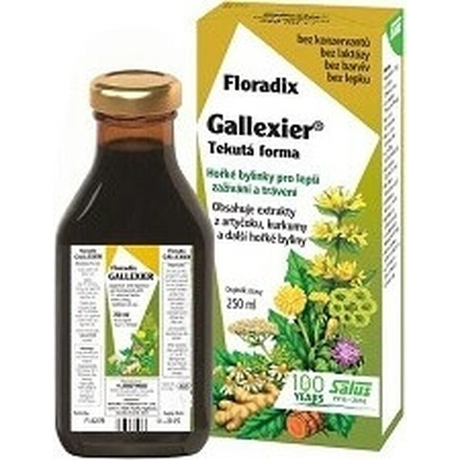 SALUS Floradix Gallexier 1×250 ml, vloeibare vorm