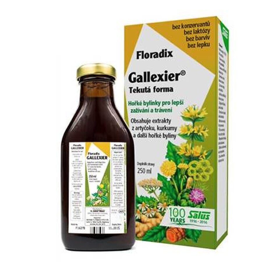 SALUS Floradix Gallexier 1×250 ml, vloeibare vorm