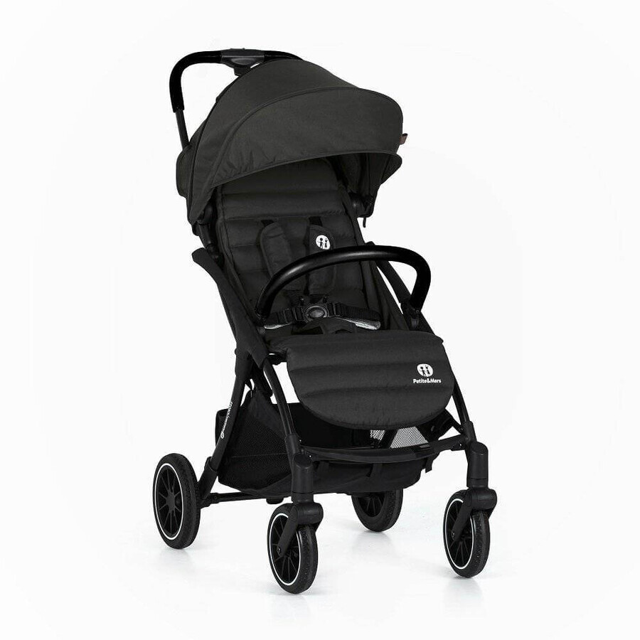 PETITE&MARS Sport Kinderwagen Cross Absolute Zwart 1×1 stuk, kinderwagen