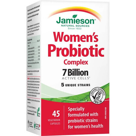 JAMIESON PROBIOTIC COMPLEX FOR WOMEN 1×45 cps, amestec de culturi bacteriene