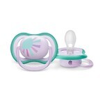 Philips AVENT Suzetă Ultra imagine aer 0-6m curcubeu 1 buc 1×1 buc, suzetă