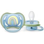 Philips AVENT Suzetă Ultra imagine aer 0-6m curcubeu 1 buc 1×1 buc, suzetă