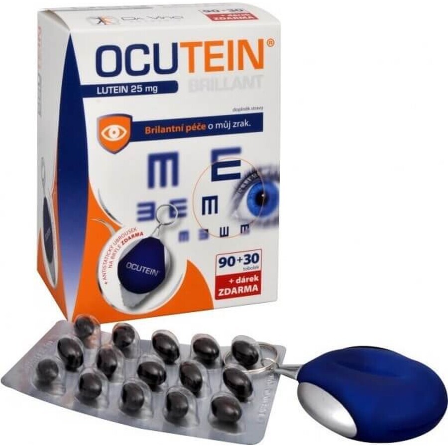 OCUTEIN BRILLANT Lutein 25 mg - DA VINCI 1×1 set, food supplement 120 cps + gift