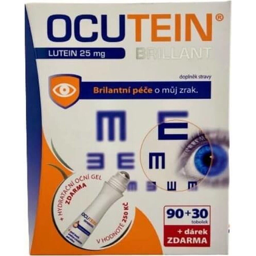 OCUTEIN BRILLANT Lutein 25 mg - DA VINCI 1×1 set, food supplement 120 cps + gift