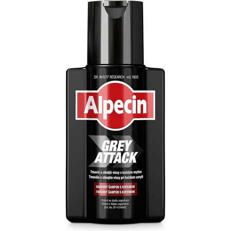 ALPECIN Grey Attack Shampoo 1×200 ml, shampoo tegen grijs haar