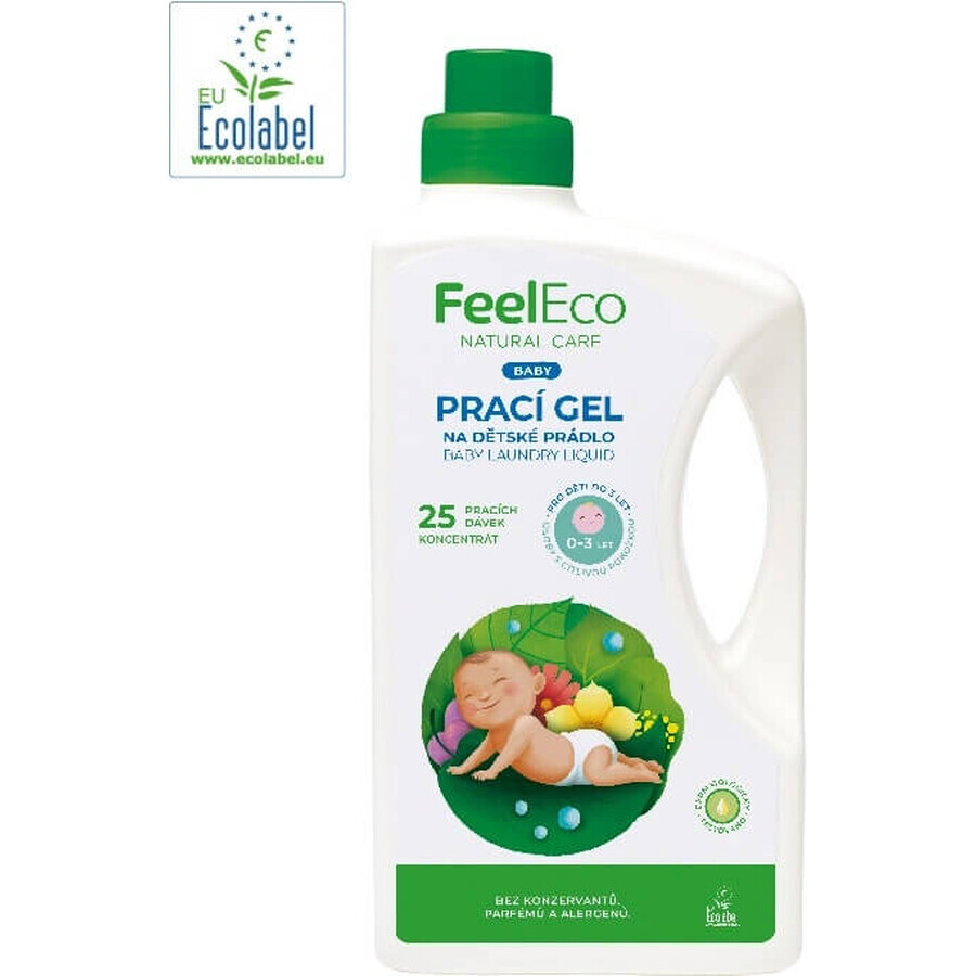 Feel Eco Baby Wash Gel 1×1500 ml, geschikt voor baby's en de gevoelige huid