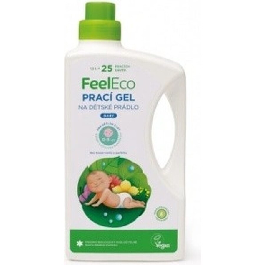 Feel Eco Baby Wash Gel 1×1500 ml, geschikt voor baby's en de gevoelige huid