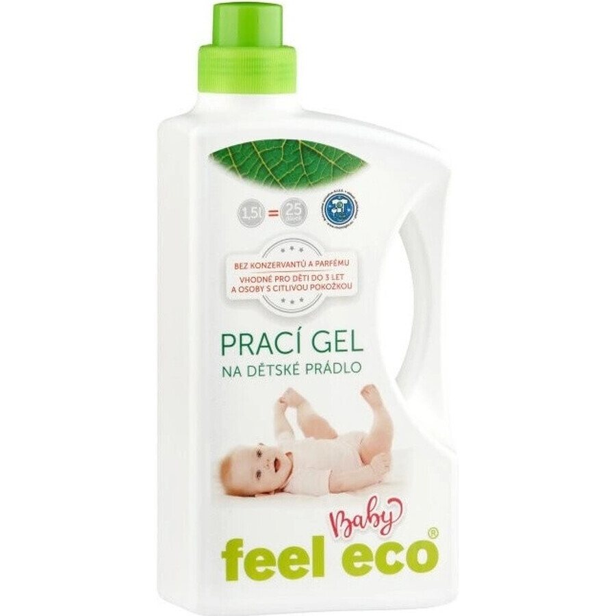 Feel Eco Baby Wash Gel 1×1500 ml, geschikt voor baby's en de gevoelige huid