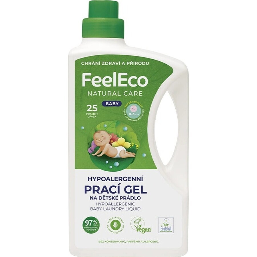 Feel Eco Baby Wash Gel 1×1500 ml, geschikt voor baby's en de gevoelige huid