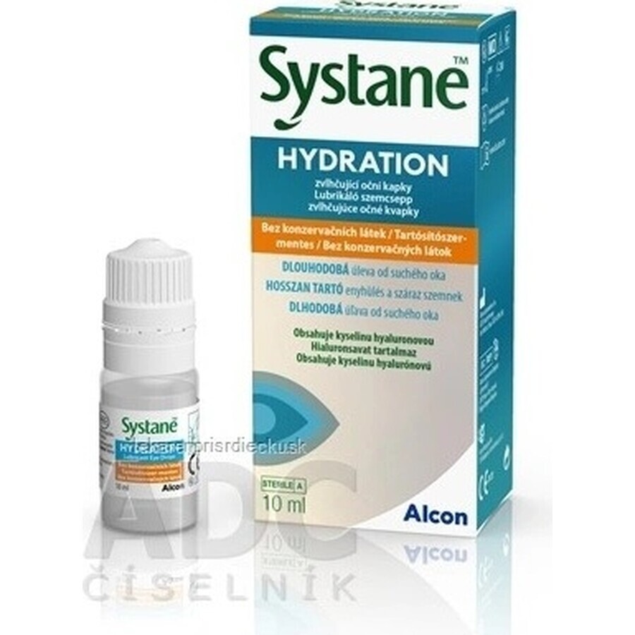 SYSTANE HYDRATION fără conservanți 1×10 ml, picături hidratante pentru ochi