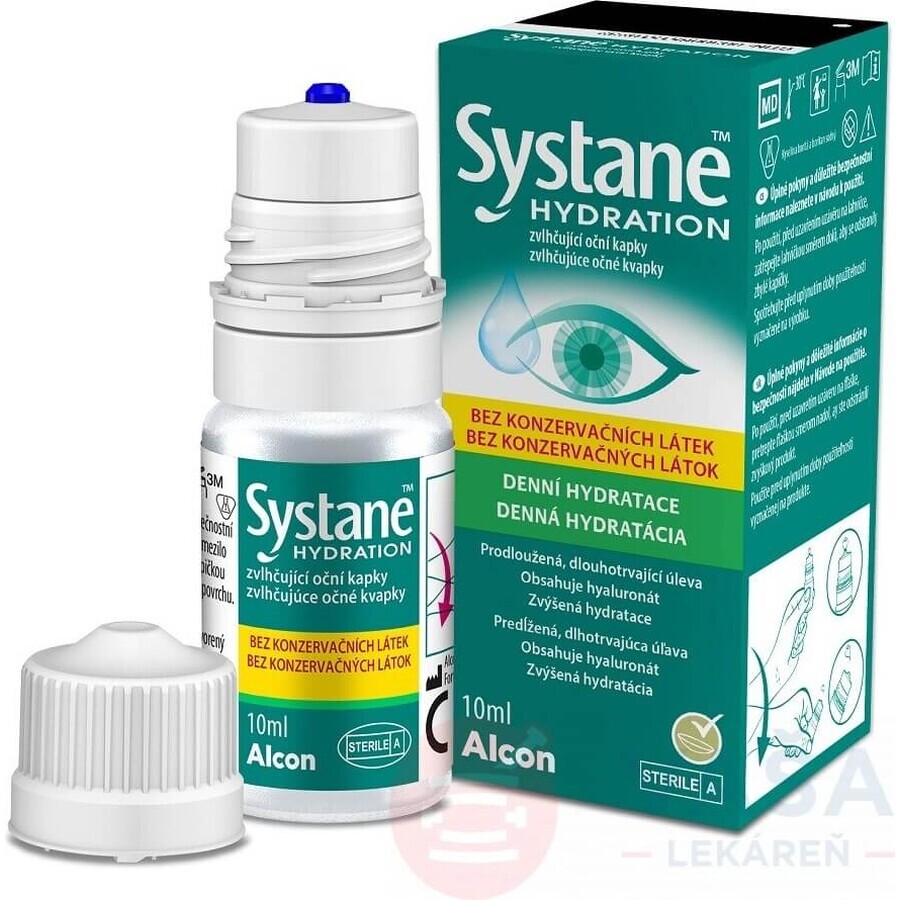 SYSTANE HYDRATION fără conservanți 1×10 ml, picături hidratante pentru ochi