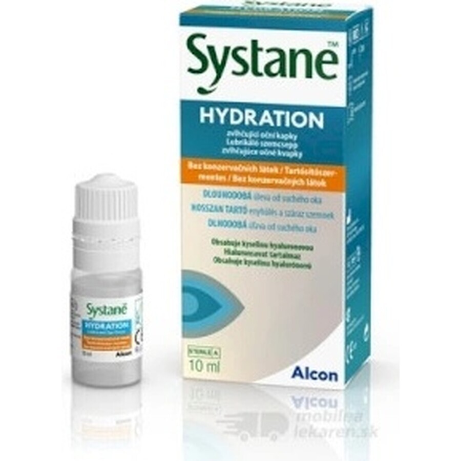 SYSTANE HYDRATION fără conservanți 1×10 ml, picături hidratante pentru ochi