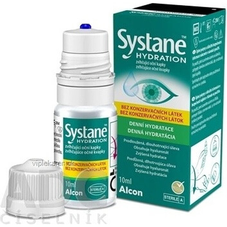 SYSTANE HYDRATION fără conservanți 1×10 ml, picături hidratante pentru ochi