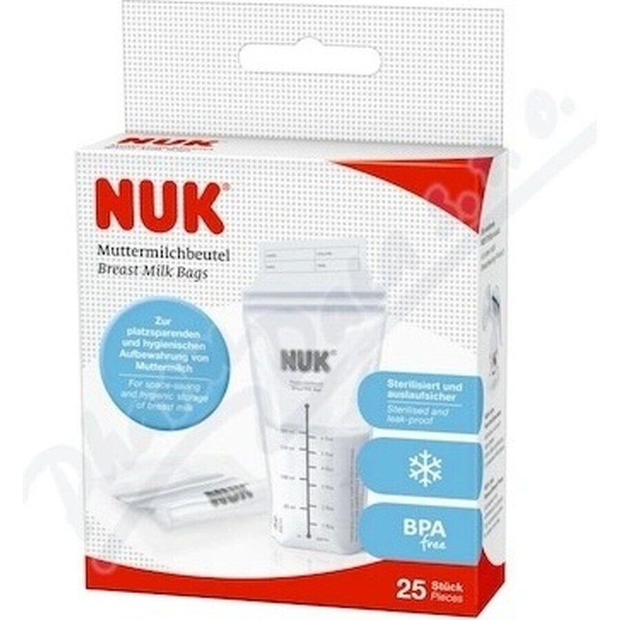 NUK Muttermilchbeutel 1×25 Stück, Milchbeutel