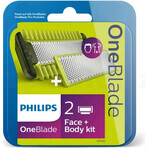 Philips OneBlade QP624/50 360 reservemesjes voor gezicht en lichaam + lichaamskam en intiemopzetstuk 1×1 pc, reservemesjes