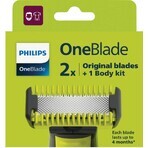 Philips OneBlade QP624/50 360 reservemesjes voor gezicht en lichaam + lichaamskam en intiemopzetstuk 1×1 pc, reservemesjes