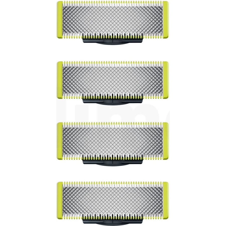 Ersatzklingen 4 Stück für Philips OneBlade QP240/50 1×4 Stück, Ersatzklingen