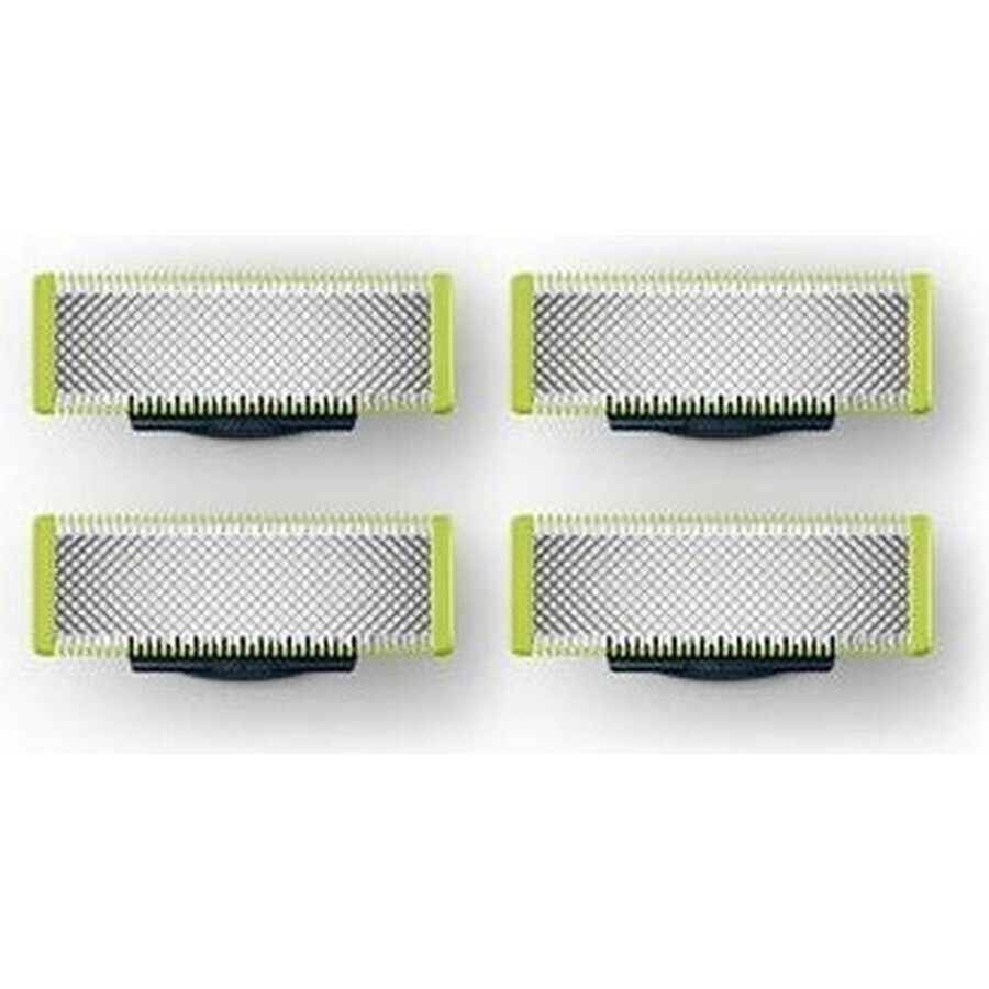 Ersatzklingen 4 Stück für Philips OneBlade QP240/50 1×4 Stück, Ersatzklingen