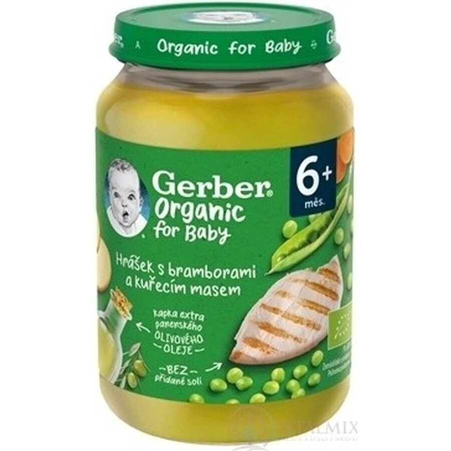 Gerber Organic Meat and Vegetable Snack 1×190 g, gustare