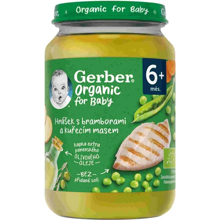 Gerber Organic Meat and Vegetable Snack 1×190 g, gustare