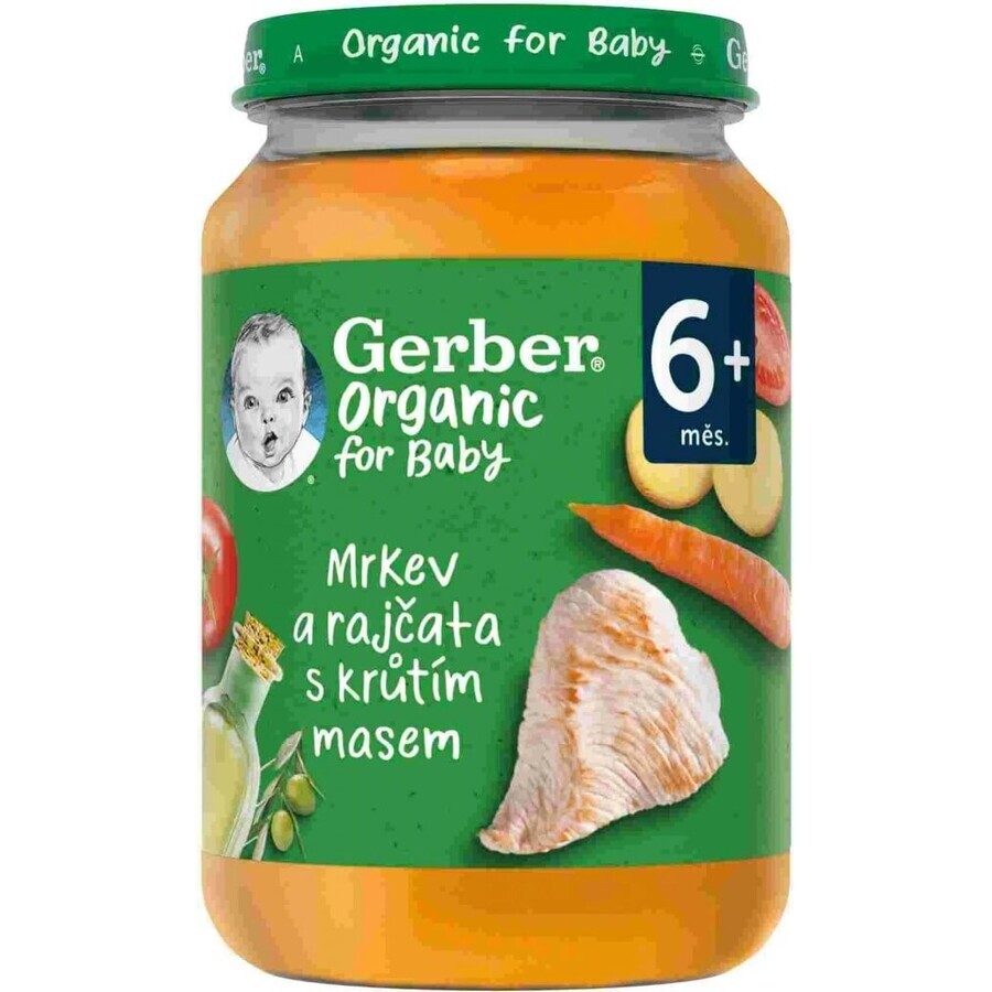 Gerber Organic Meat and Vegetable Snack 1×190 g, gustare