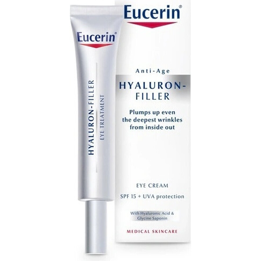 Eucerin HYALURON-FILLER Anti-Falten Augencreme 1×15 ml, Creme