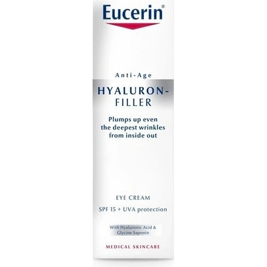 Eucerin HYALURON-FILLER Anti-Falten Augencreme 1×15 ml, Creme