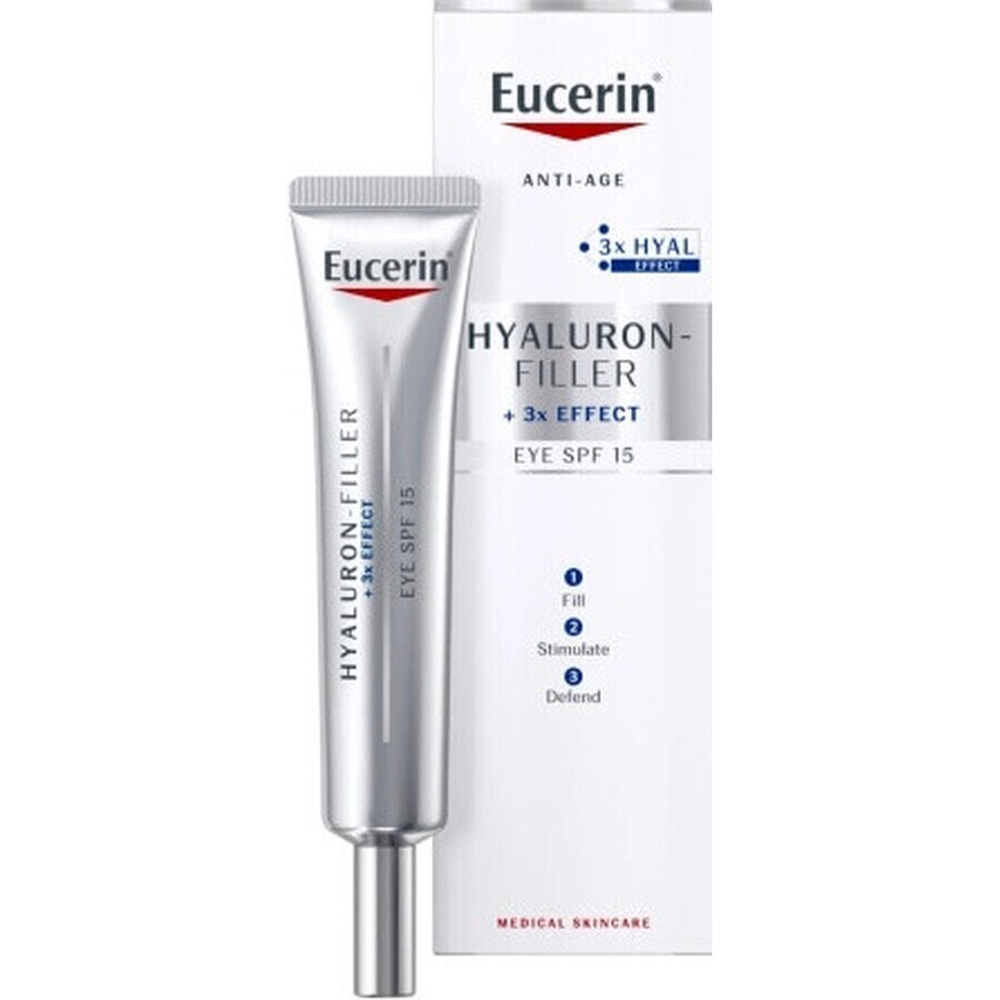 Eucerin HYALURON-FILLER Anti-Falten Augencreme 1×15 ml, Creme