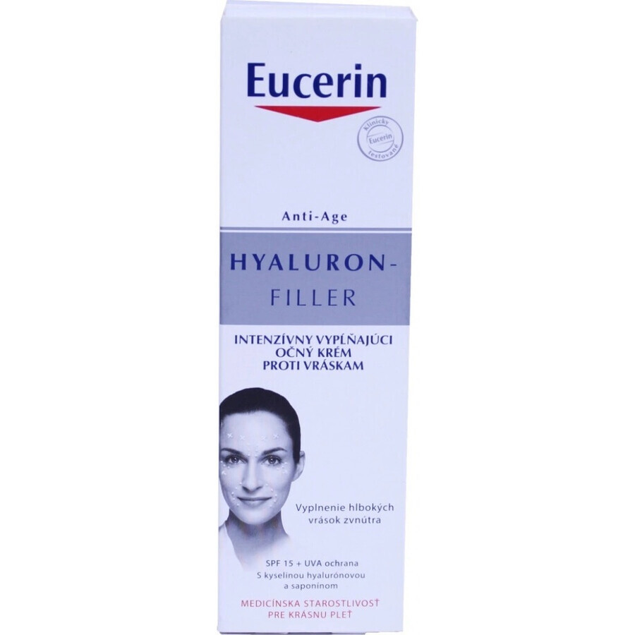 Eucerin HYALURON-FILLER Anti-Falten Augencreme 1×15 ml, Creme