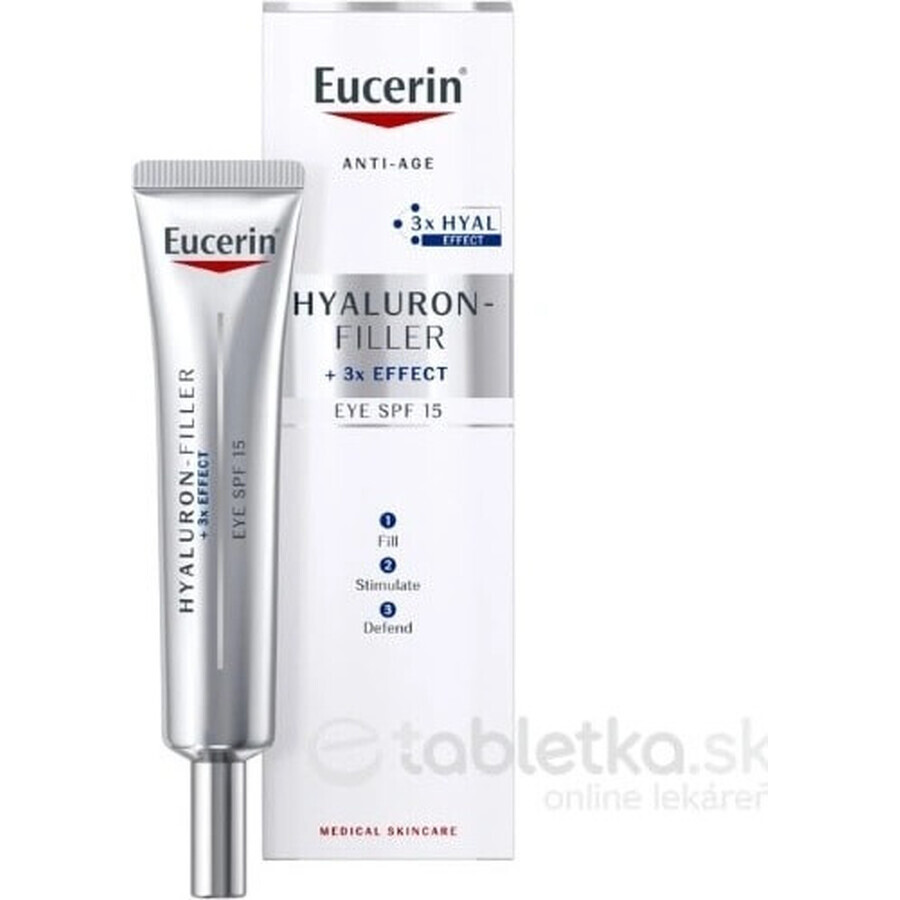 Eucerin HYALURON-FILLER Anti-Falten Augencreme 1×15 ml, Creme